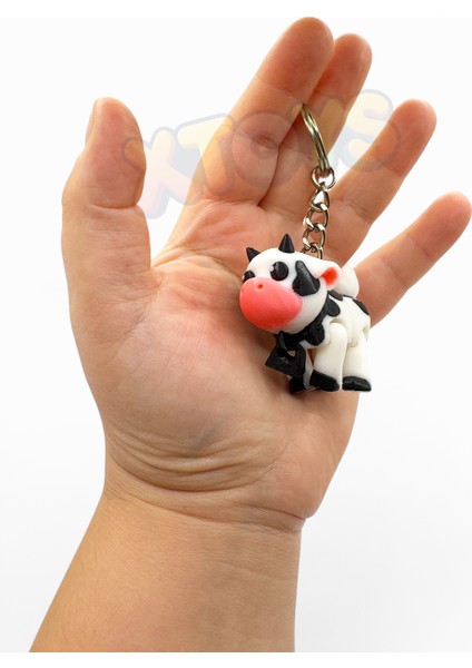 Moomoo Sevimli İnek Anahtarlık, Çanta Charmı ve Aksesuarı, Sevgiliye Hediye Hareketli Oyuncak modelleri