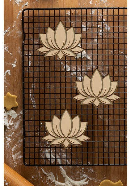 Lotus Kurabiye Kalıbı, Hamur Şekillendirici, Bisküvi Kalıbı, Kolay Kesim Ucu fiyatları