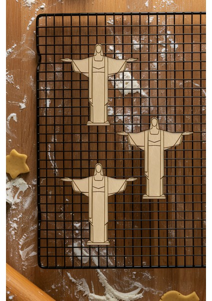 Kurtarıcı Heykel Kurabiye Kalıbı, Hamur Şekillendirici, Bisküvi Kalıbı, Kolay Kesim Ucu fiyatları