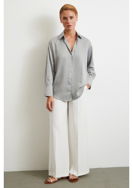 Diagonal Desen Gömlek Gri fiyatları