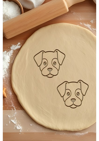 Köpek Kurabiye Kalıbı, Hamur Şekillendirici, Bisküvi Kalıbı, Kolay Kesim Ucu
