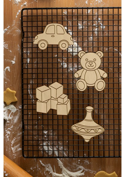 Oyuncak Seti Kurabiye Kalıbı, Hamur Şekillendirici, Bisküvi Kalıbı, Kolay Kesim Ucu fiyatları