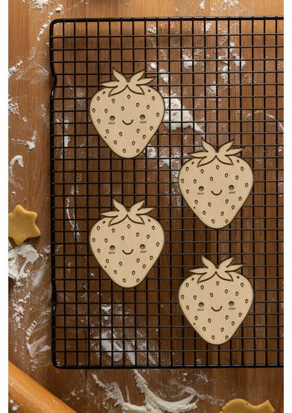 Çilek Kurabiye Kalıbı, Hamur Şekillendirici, Bisküvi Kalıbı, Kolay Kesim Ucu fiyatları