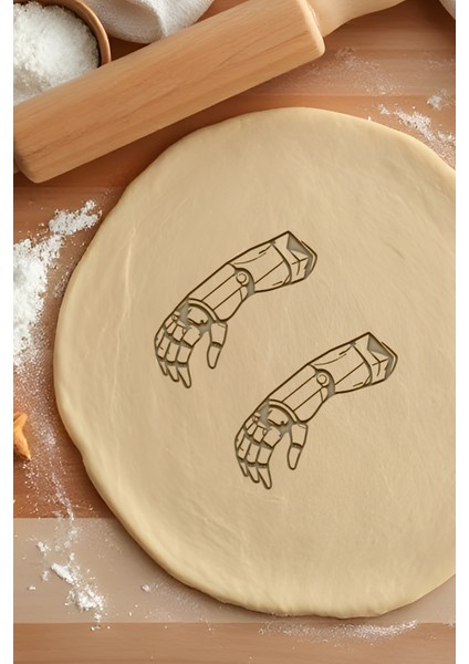 Robot Kol Kalıbı, Hamur Şekillendirici, Bisküvi Kalıbı, Kolay Kesim Ucu