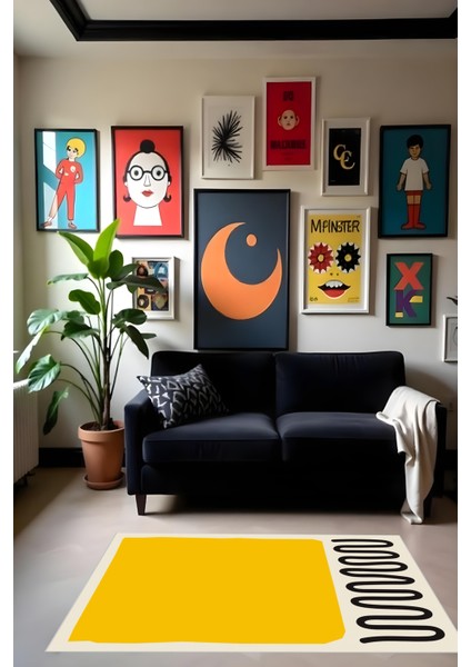 Dijital Baskı Bohem Tarz Kaymaz Taban Leke Tutmaz Makinada Yıkanabilir Salon Halısı ve Yolluk fiyatları