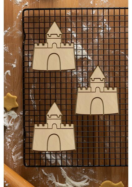 Kumdan Kale Kurabiye Kalıbı, Hamur Şekillendirici, Bisküvi Kalıbı, Kolay Kesim Ucu fiyatları