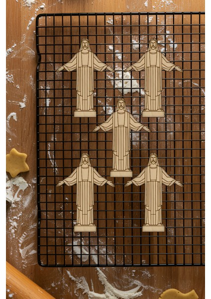 Kurtarıcı Heykel Kurabiye Kalıbı, Hamur Şekillendirici, Bisküvi Kalıbı, Kolay Kesim Ucu fiyatları