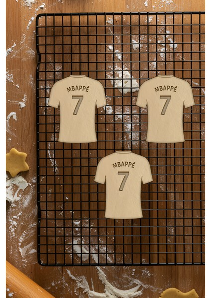 Futbolcu Forma Kurabiye Kalıbı, Hamur Şekillendirici, Bisküvi Kalıbı, Kolay Kesim Ucu