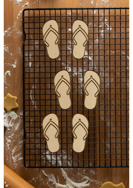 Parmak Arası Terlik Kurabiye Kalıbı, Hamur Şekillendirici, Bisküvi Kalıbı, Kolay Kesim Ucu fiyatları