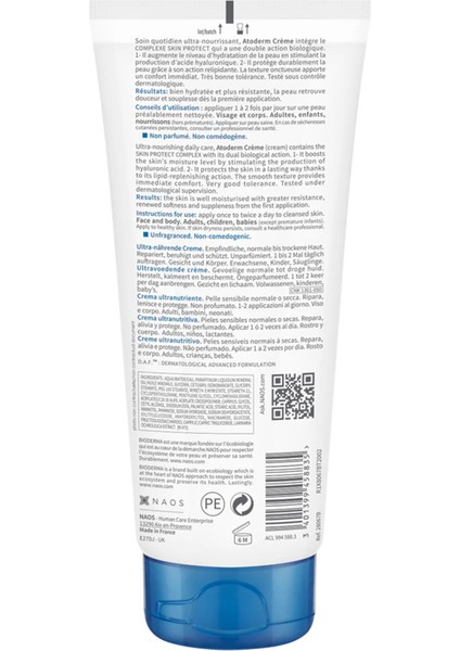 Atoderm Nemlendirici Krem 200 ml Vazelin Gliserin Kompleksi Yağlı Cilt Tipine Uygun Parfümsüz