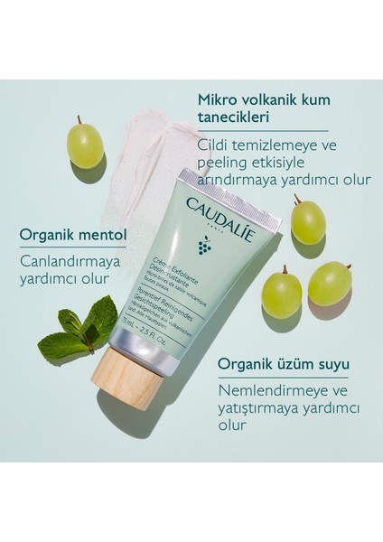 Arındırıcı Yüz Peelingi Üzüm Suyu ve Volkanik Kum 75 ml Tüm Cilt Tiplerine Uygun modelleri