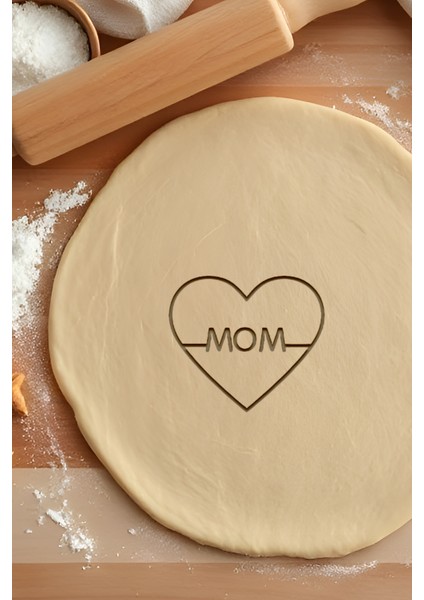 Anne Kalbi Kurabiye Kalıbı, Hamur Şekillendirici, Bisküvi Kalıbı, Kolay Kesim Ucu