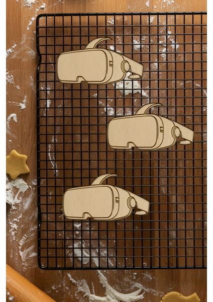 Vr Gözlük Kurabiye Kalıbı, Hamur Şekillendirici, Bisküvi Kalıbı, Kolay Kesim Ucu fiyatları