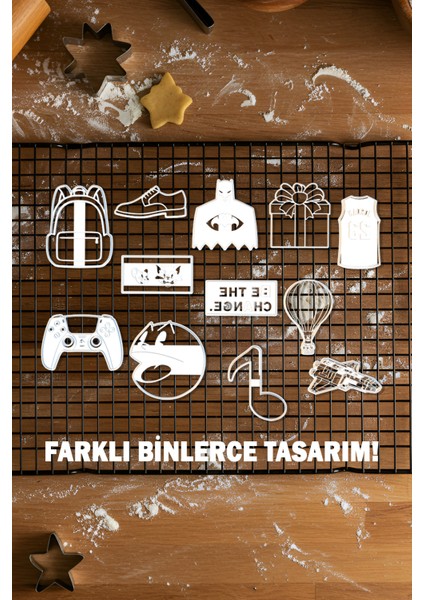 Vr Gözlük Kurabiye Kalıbı, Hamur Şekillendirici, Bisküvi Kalıbı, Kolay Kesim Ucu modelleri