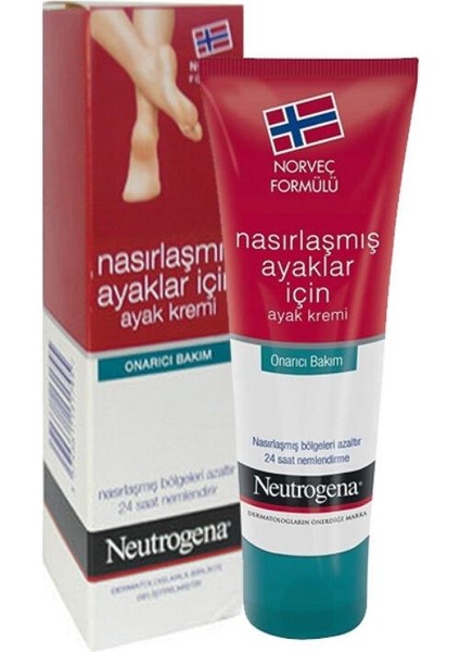 Norveç Formülü Nasırlaşmış Ayaklar Için Ayak Kremi, 50 ml - Diş Beyazlatıcı Köpük Hediye