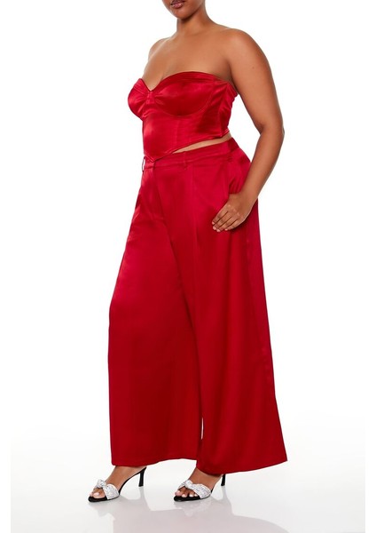 Plus Size Saten Pantolon indirimleri