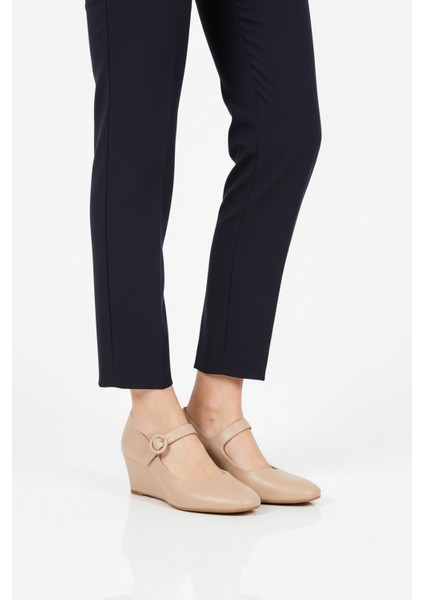 Bej Cilt Dolgu Topuklu Kadın Topuklu Ayakkabı 312478 Z modelleri