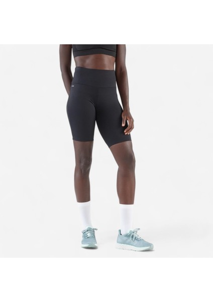 Kiprun Kadın Bisiklet ve Koşu Şortu - Siyah - Kiprun Run 500 Confort