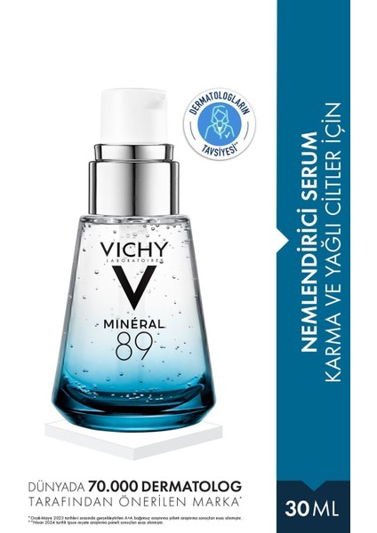 Nemlendirici Serum 30 ml Hyalüronik Asit ve %89 Volkanik Su İçeren Yoğun Nemlendirme fiyatları