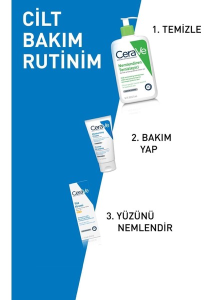 Yoğun Nemlendirici Krem - 3 Temel Seramid ve Hyalüronik Asit ile Zenginleştirilmiş 177 ml
