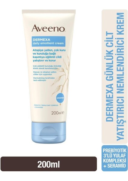 Dermexa Nemlendirici Krem 200 ml Yulaf Özlü Parfümsüz Normal Ciltler İçin Vücut ve Yüz Bakımı fırsatları