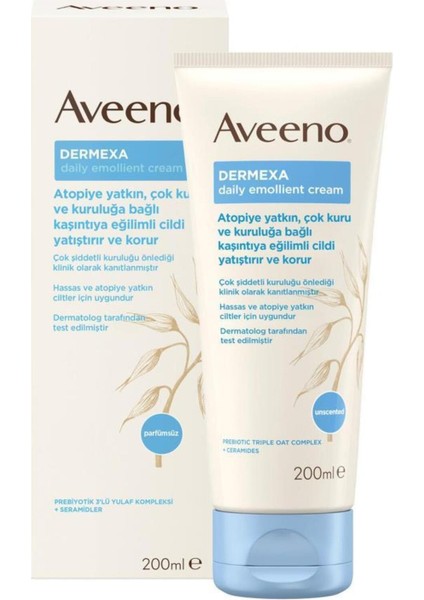 Dermexa Nemlendirici Krem 200 ml Yulaf Özlü Parfümsüz Normal Ciltler İçin Vücut ve Yüz Bakımı indirimleri