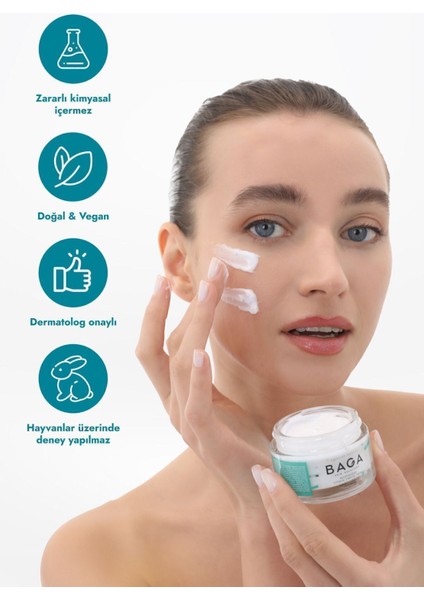 C Vitamini ve Peptidli Botoks Etkili Nemlendirici Krem 50 ml Hassas Ciltler Gözenek Sıkılaştırıcı