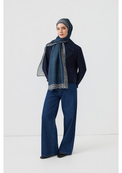 Cotton Twill Şal Interlock Indigo modelleri
