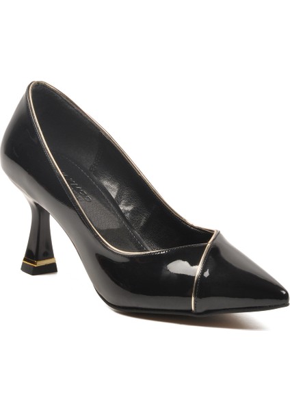 Siyah Rugan Hafif Kadın Abiye Ayakkabı 357164 Z fırsatları