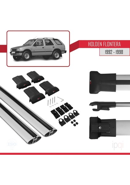 Holden Frontera 1992-1998 Arası ile Uyumlu Fly Model Ara Atkı Tavan Barı Gri 2 Adet indirimleri