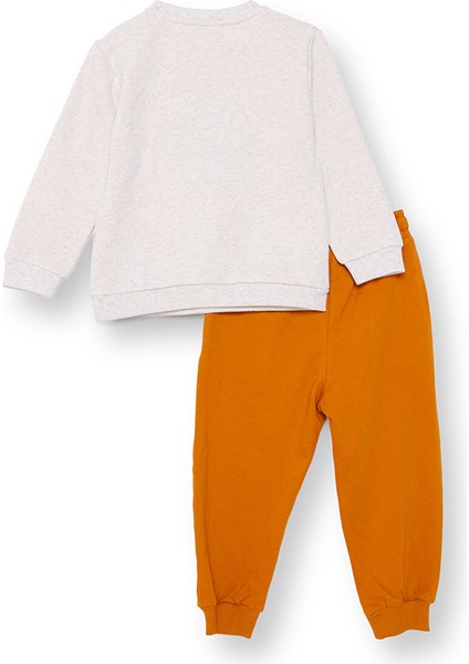 Erkek Bebek Eşofman Takımı Motto Boy Bisiklet Yaka Uzun Kol Ribanalı fiyatları