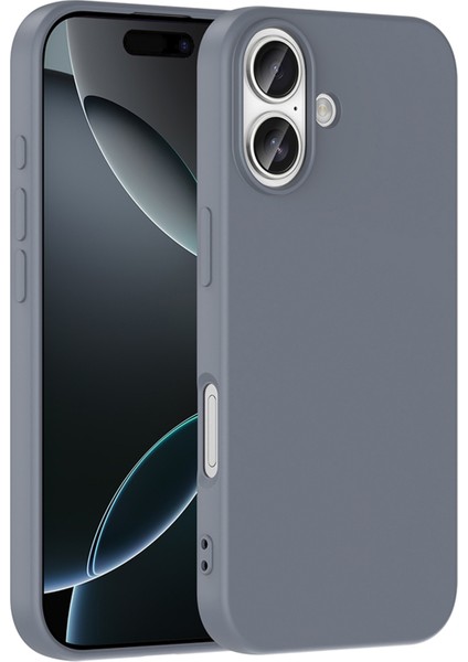 Apple iPhone 17 Uyumlu Lansman Kadife Iç Yüzeyli (Şık Tasarım) Silikon Kapak