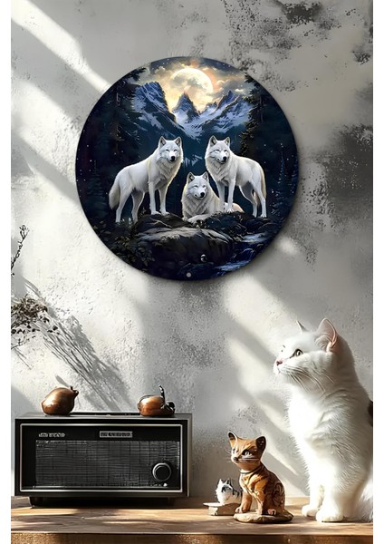 Kurt Temalı Uv Baskı Mdf Duvar Süsü – 33X33 cm & 20X20 cm DT221 fırsatları