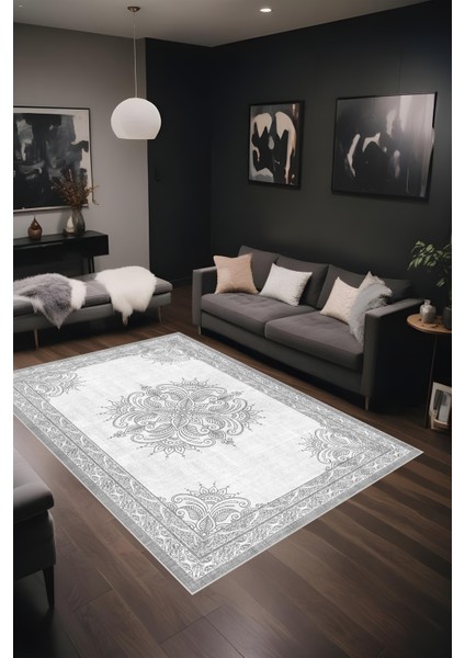 Dijital Baskı Modern Klasik Desenli Çerçeveli Dekoratif Makinada Yıkanabilir Salon ve Yolluk Halısı fiyatları