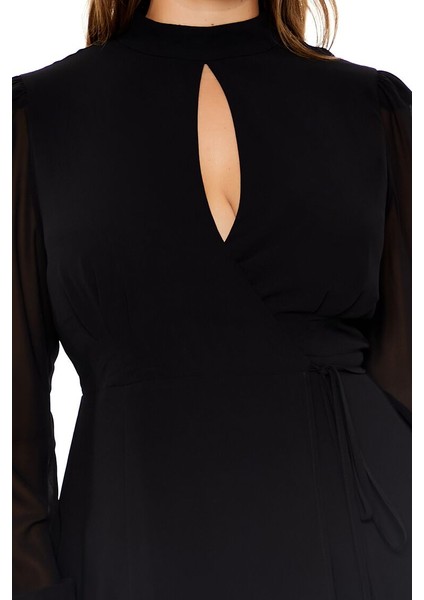 Plus Size Şifon Elbise modelleri