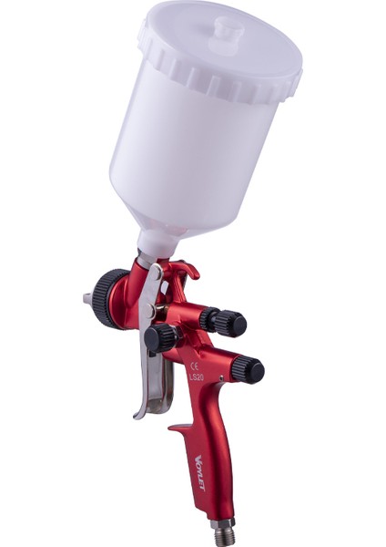 LS20 Üstten Depo Boya Tabancası Kırmızı 1,3 mm modelleri