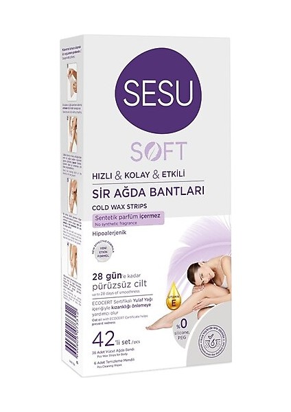 Sesu Bandı Maxi Set Hassas Ciltler Sir Ağda 32 'li