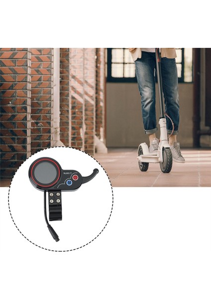 Njax-T Elektrikli Scooter Gösterge Tablosu Metre 36V 48V Elektrikli Scooter Aksesuarları Için Ayarlanabilir 6pin (Yurt Dışından) modelleri