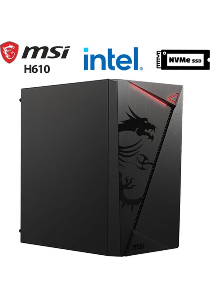 Shıeld X3 I5 14400F 16GB Ram 512GB M.2 Nvme SSD 2gb GT610 Ekran Kartı Masaüstü Ofis Bilgisayarı