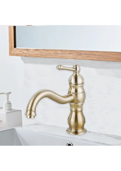 Banyo Lavabo Bataryası Mat Gold Renk Yeni Model 7 Yıl Garantili Ithal