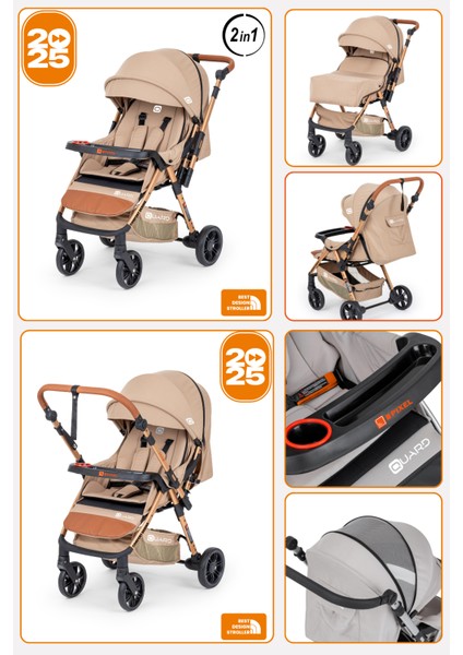 Pixel Comfort Yeni Nesil Çift Yönlü Bebek Arabası