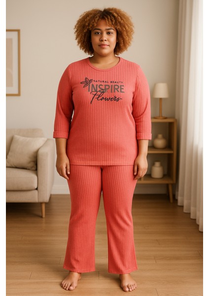 Kadın Pembe Büyük Beden Pijama Takımı fiyatları