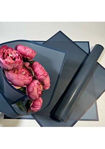 Çiçek Buket Kağıdı Lacivert Çerçeve Lacivert Zemin Mat OPP-55X55CM-20SAYFA fiyatları