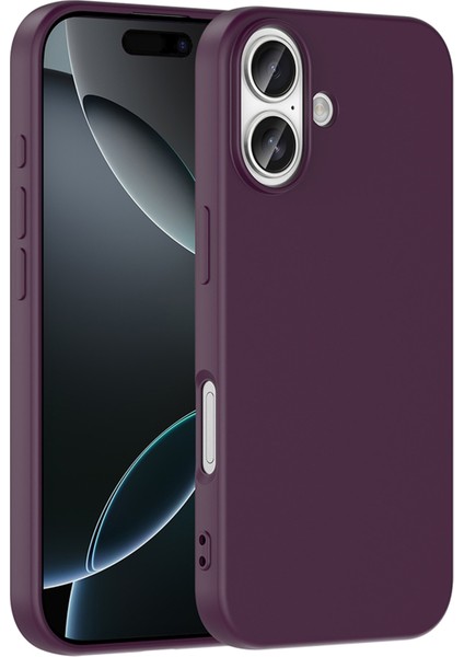 Apple iPhone 17 Uyumlu Lansman Kadife Iç Yüzeyli (Şık Tasarım) Silikon Kapak