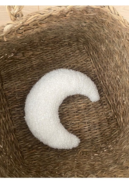 Teddy Ay Yastık Beyaz Bebek/çocuk Odası Dekoratif Yastık fiyatları