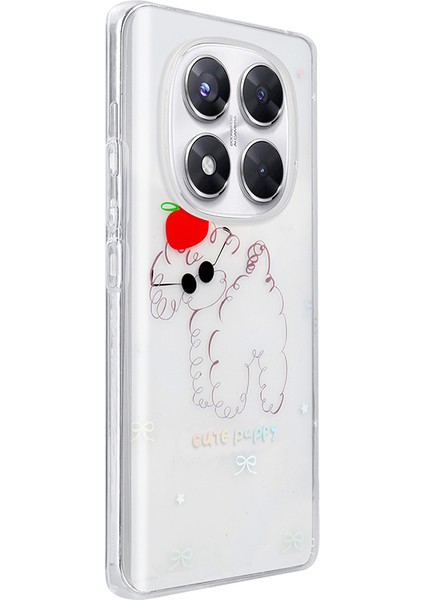 Redmi Note 14 Pro 4g Kılıf Şeffaf Figürlü Zore Folk Sert Kapak - Sevimli Köpek modelleri