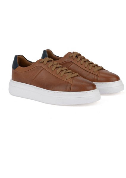 , Erkek Hakiki Deri Sneaker 1531026ZH12 Taba fiyatları