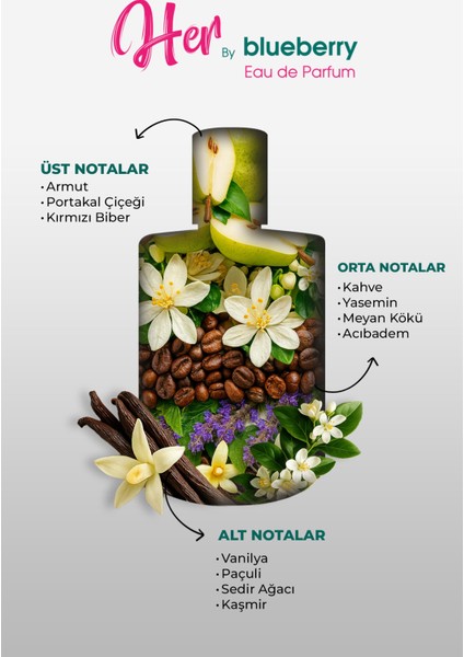 Her Çiçeksi / Oryantal Kadın Parfüm 50 ml BBK-PHR03-KP indirimleri