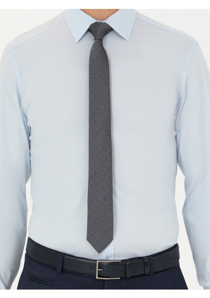 Erkek Açık Mavi Slim Fit Uzun Kollu Gömlek 50282995-VR003