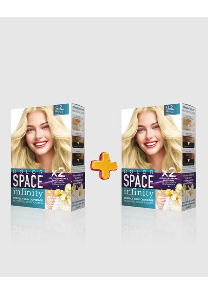 Infinity 2'li Set Saç Boyası 0.2 Bebek Sarısı